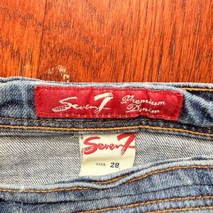 Seven7 Premium Denim Jeans Size 28 Medium Wash Straight Leg